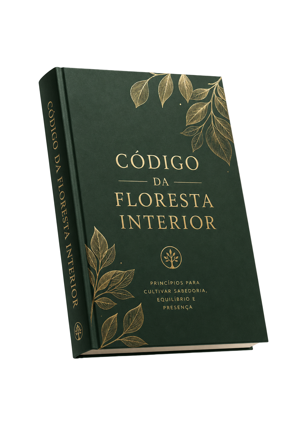 Mockup do livro Código da Floresta Interior